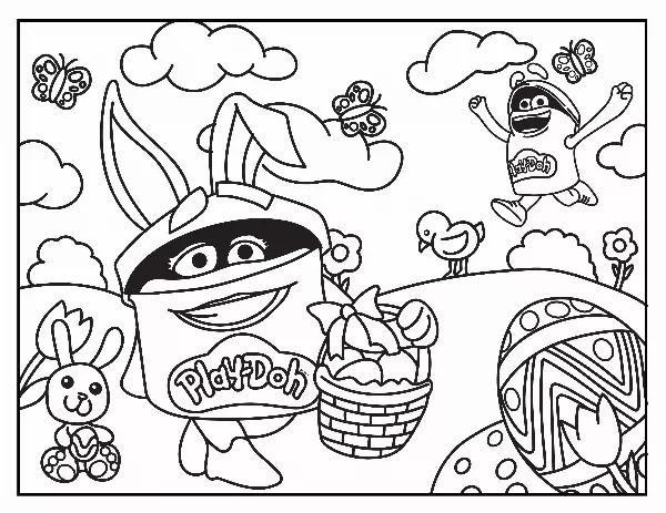 Play Doh Colouring Sheet 6